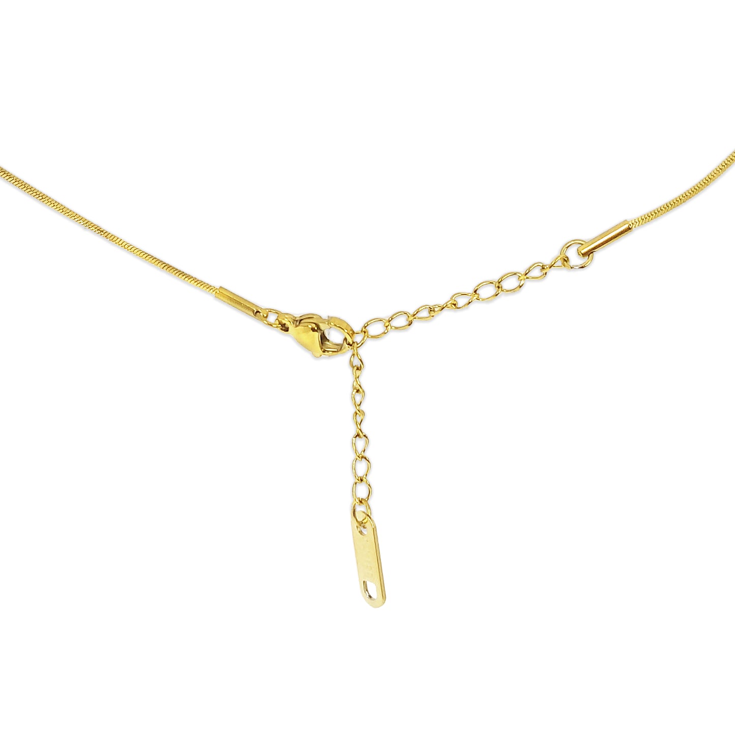 Heart Shaped Gold Plated Sparkling Anti Tarnish MOP Pendant