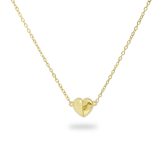 Gold Plated Anti Tarnish Elegant Heart Shaped Magnetic Pendant