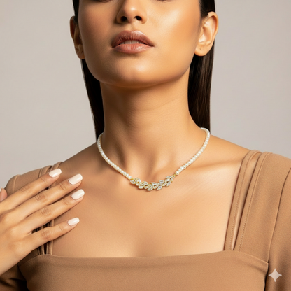 Gold Plated Anti Tarnish Elegant Mother of Pearls Pendant