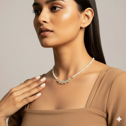 Gold Plated Anti Tarnish Elegant Mother of Pearls Pendant